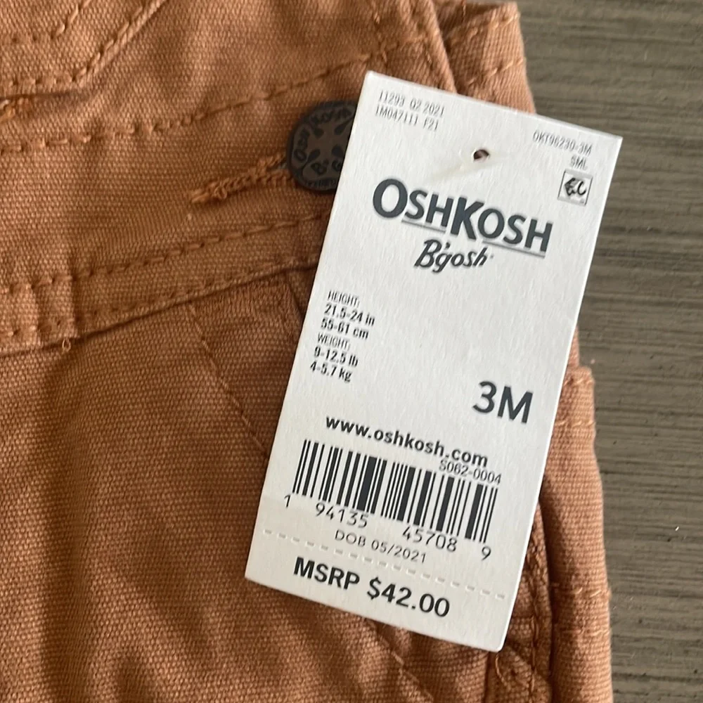 OshKosh B'Gosh Plaid Baby Overalls